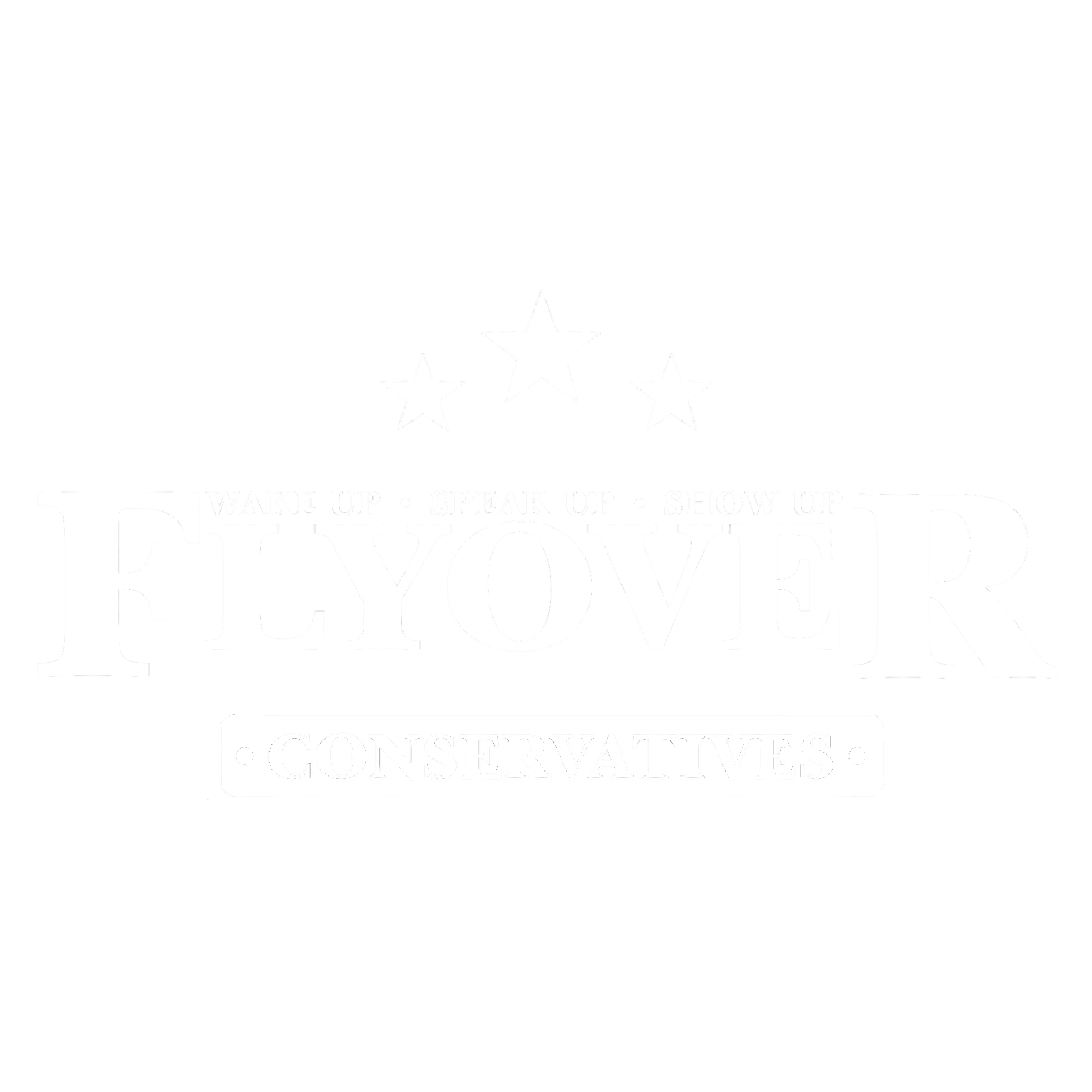 Flyover Conservatives white wordmark